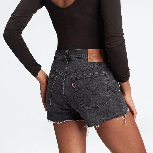 Levi's Pants - Levi’s 501 Black Denim Cutoff Shorts – Size 32